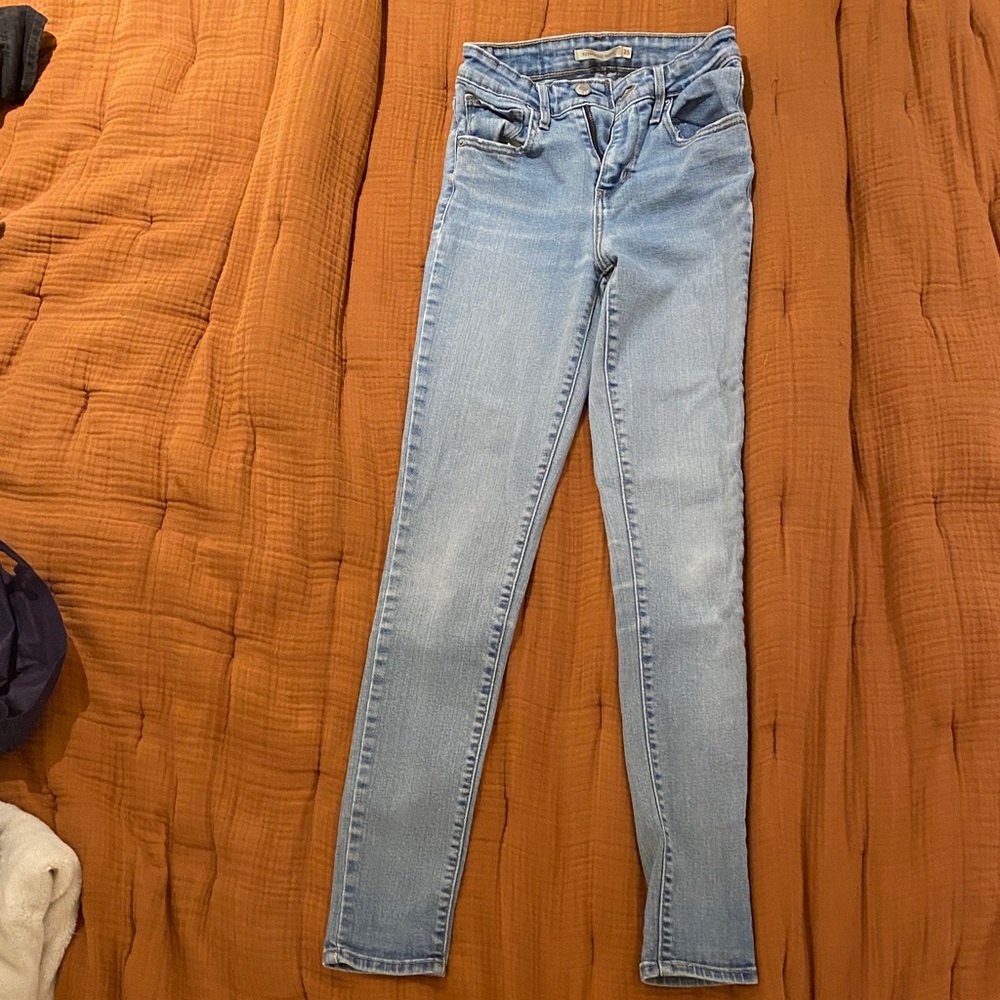 Levi's Women's Sky Blue Skinny Jeans